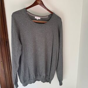 Lavidence Grey Cotton Crewneck Sweater